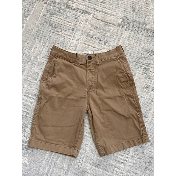 Abercrombie Kids Chino Shorts Regular Fit Brown Size 11/12 - Picture 1 of 14